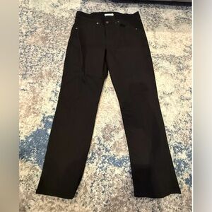 Classic Black Straight-Leg Pants